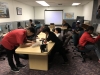 Students working